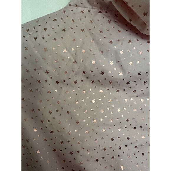NWOT Rothschild Girl's Pink Windbreaker Jacket Rose Gold Stars Size M (10/12) - Picture 5 of 11